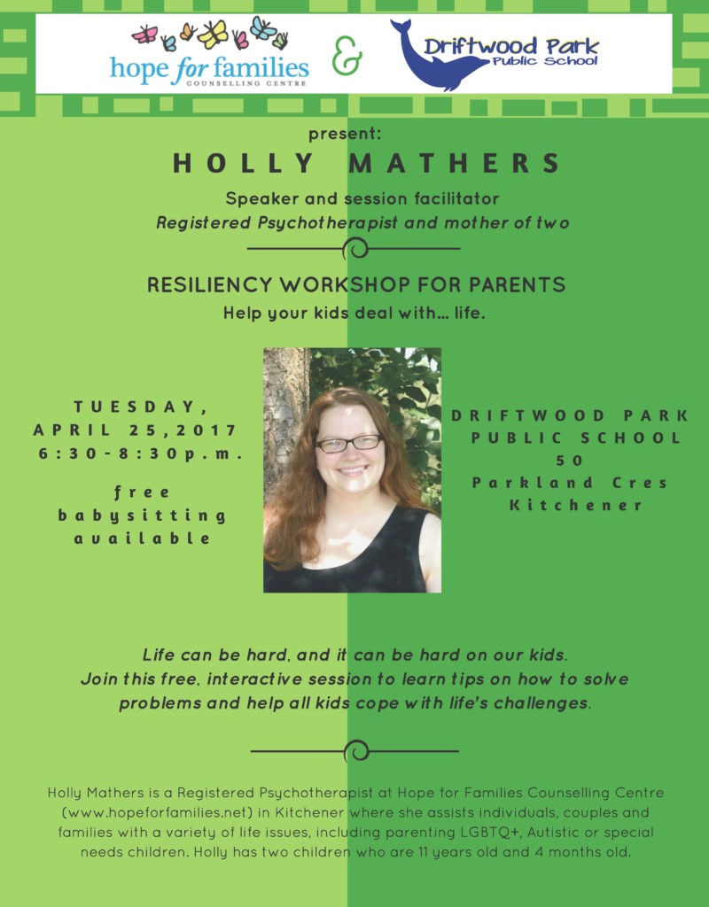 Resiliency at Driftwood Public School (Westheights Public School)